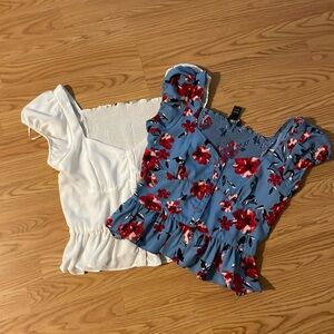 2 Peplum Tops